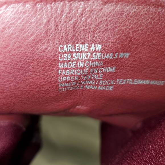 Burgundy pointed-toe high heel bootie sz 9.5W - Picture 8 of 8